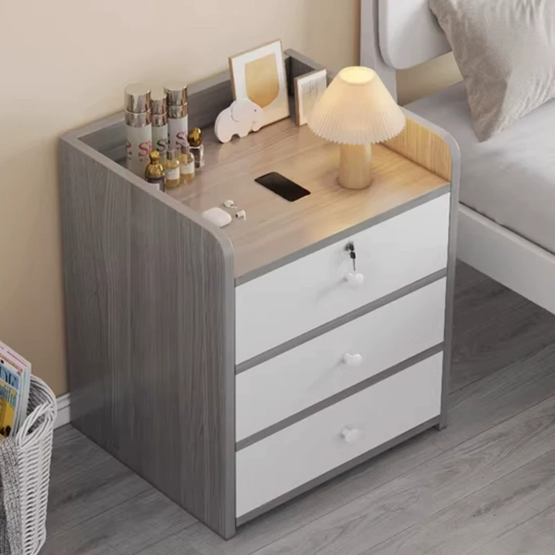 1. Bedou cabinet minimalist modern bedroom simple storage small cabinet economy shelf small bedside cabinet