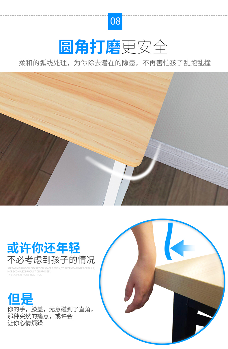 Bàn máy tính để bàn Yijiada hộ gia đình hiện đại đơn giản với giá sách kết hợp bàn phòng ngủ bàn văn phòng đơn giản - Bàn bàn gỗ xếp