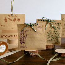 Offer original material paper stickers storage paper bag retro DIY hand book collage bill items paper bag 10 pieces