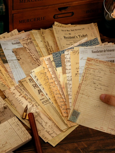 陌墨 100 больших компонентов ретро -ручной книги.