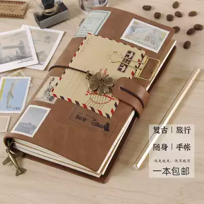 TN travel hand Ledger retro portable notebook stationery leather diary loose-leaf creative Note Book Book