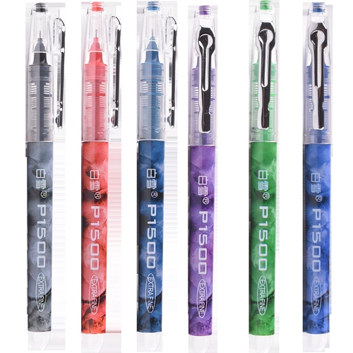 Быстросохнущая шариковая ручка-роллер для школьников, 6 цветов, 0.5мм