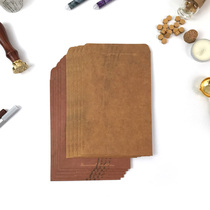 Of course zakka retro Kraft paper creative envelope postcard letter paper storage bag fire paint English envelope