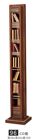 Solid wood 96CD rack fashion vertical record professional cabinet disc display rack sound-absorbing effect home energy