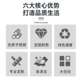 304 Шкаф для хранения шкафа из нержавеющей стали Низкий шкаф на открытый офис.