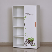 New Pint Bedroom Home Wardrobe Environmental Protection Minima Modern Steel Push-and-pull Balcony Lockers Mildew-proof Tin Printing Cabinet