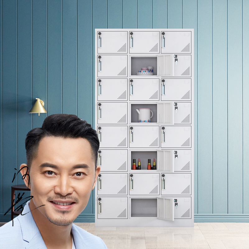 Kunming iron 24-door cupboard cabinet multi-door cabinet staff storage cabinet 24-door shoe cabinet with lock bag cabinet