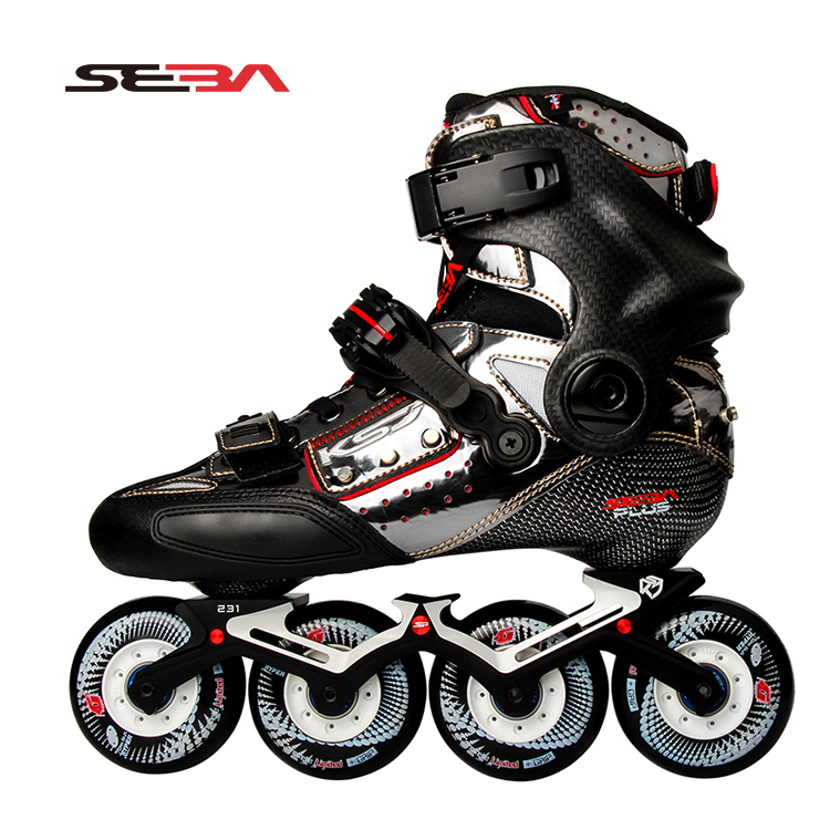 Santa Ba 2020 SEBA Phantom KSJ Flat Flower Shoe Thermoplastic Carbon Fiber Male and Adult Wheels Skating Shoes Fancy Shoes