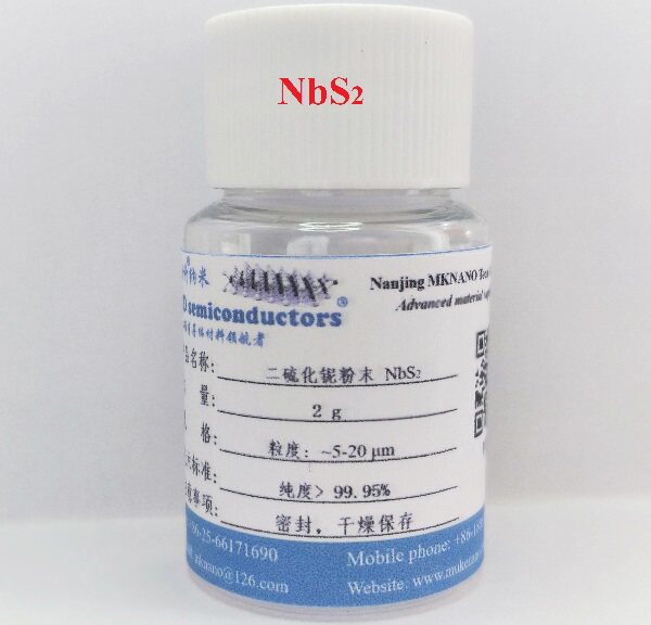 高纯二硫化铌粉末 -3R-NbS2-二维纳米材料粉末
