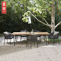 Patio table and chairs waterproof sunscreen outdoor vines Dining Table And Chairs Combined Balcony Casual Chair Villa garden Outdoor table and chairs