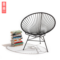 Balcony Small Table And Chairs Combined Outdoor Table And Chairs Patio Rattan table and chairs Sunny Room Small Tea Table Minimalist Vines Chair Three Sets