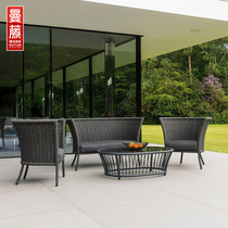 Outdoor Sofa Composition Villa Courtyard Casual Vines WATERPROOF SUNSCREEN OUTDOOR PLACEMENT OF RATTAN FURNITURE BALCONY SOFA