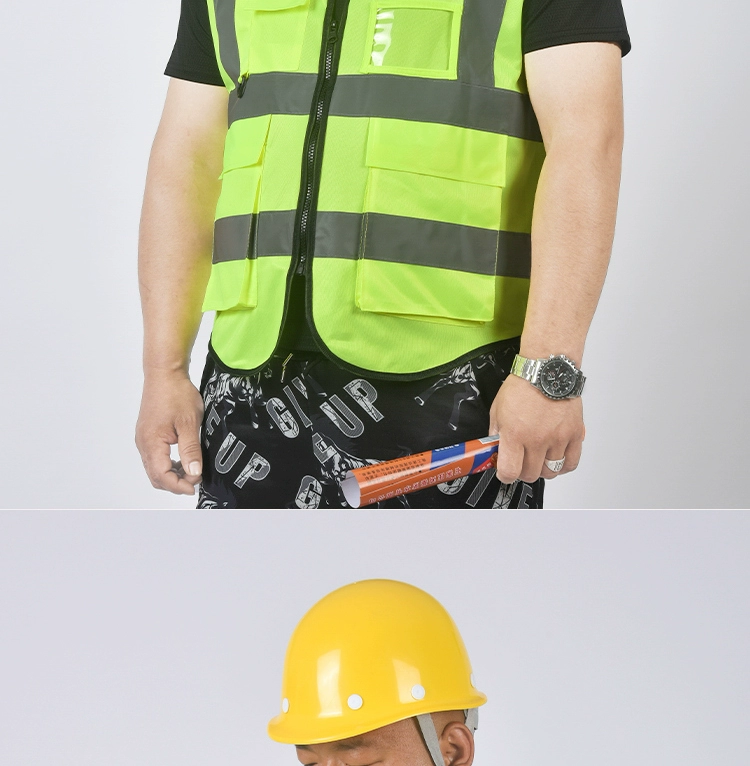Áo phản quang an toàn kỹ thuật xây dựng vest đi đêm vệ sinh giao thông Meituan áo khoác tùy chỉnh miễn phí vận chuyển in ấn áo gile công trường