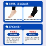 Носки для варикозного вен для медицинских эластичных носков для большего размера защита от телят.