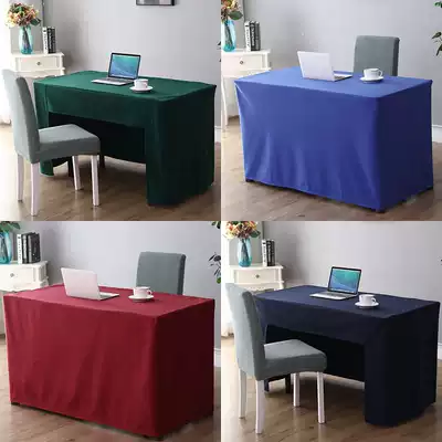 Customized padded tablecloth conference tablecloth office event exhibition table set table skirt Square business table cover