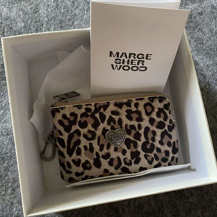 Korean Niche Marge Bag Heart Zipper Wallet 2025 New Women's Genuine Leather Mini Coin Purse