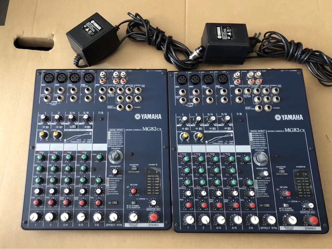 Second-hand original imported Japanese Yamaha Yamaba MG82CX 8-way with effect mixer