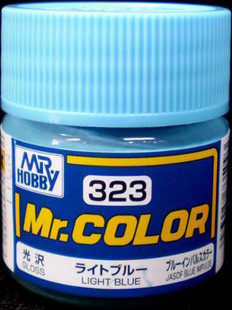 Junshijun Shijun model coloring oily paint paint gloss light blue C323 10ML