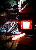 Iron furnace Liquefied gas iron furnace Small blacksmith forging furnace New gas forging furnace High temperature heating furnace