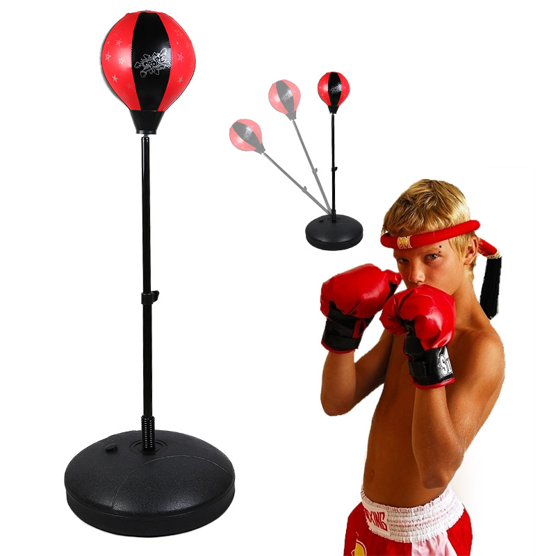 Children's boxing speed ball gloves set vertical home boy inflatable tumbler children's sports toys