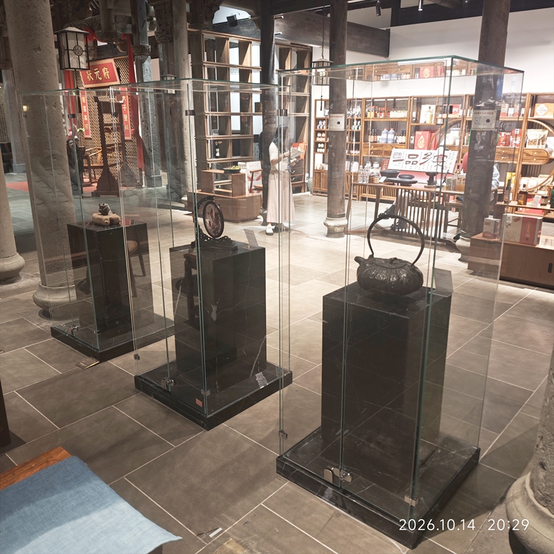 Customized Museum Display Cabinets for Antique Artifacts, Stainless Steel Display Cabinets for Antique Paintings and Calligraphy, Made to Order in Beijing