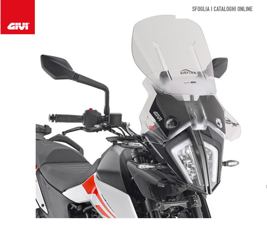 GIVI is suitable for KTM390ADV lifting windshield, tail box rack, side box bracket, spotlight rack, engine protection and bottom protection