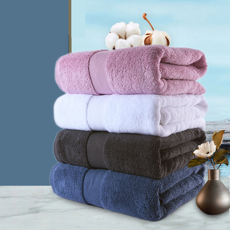 Loftex Oversized Yungfu Bath Towel for Home Use, Pure Cotton, Absorbent, Thickened, Student and Couple Style, Large Towel Wrap, Gray