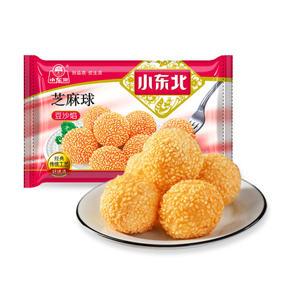 小东北星厨 芝麻球260g*3袋油炸速冻面点麻团点心 传统早点茶点