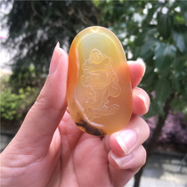 Natural Jade Yellow Dragon Jade A Cargo Group slope material Buddha Gong pendant fashion womens neck Jade elegant gift