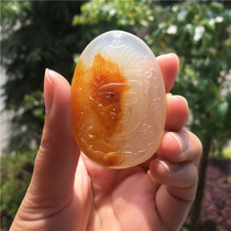 Yunnan natural jade Yellow Dragon Jade A goods between the pendant pendant pendant one read into the Buddha men and women Jade neck ornaments