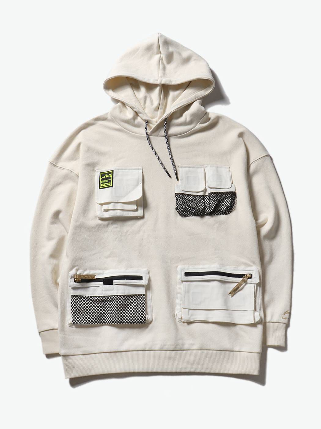 China Li Ning New York Fashion Week series with the same style pullover hooded sweater AWDP835-1-2