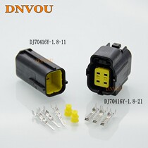 DJ70416Y-1 8-21 car waterproof connector car oxygen sensor plug 4-wire male and female docking plug