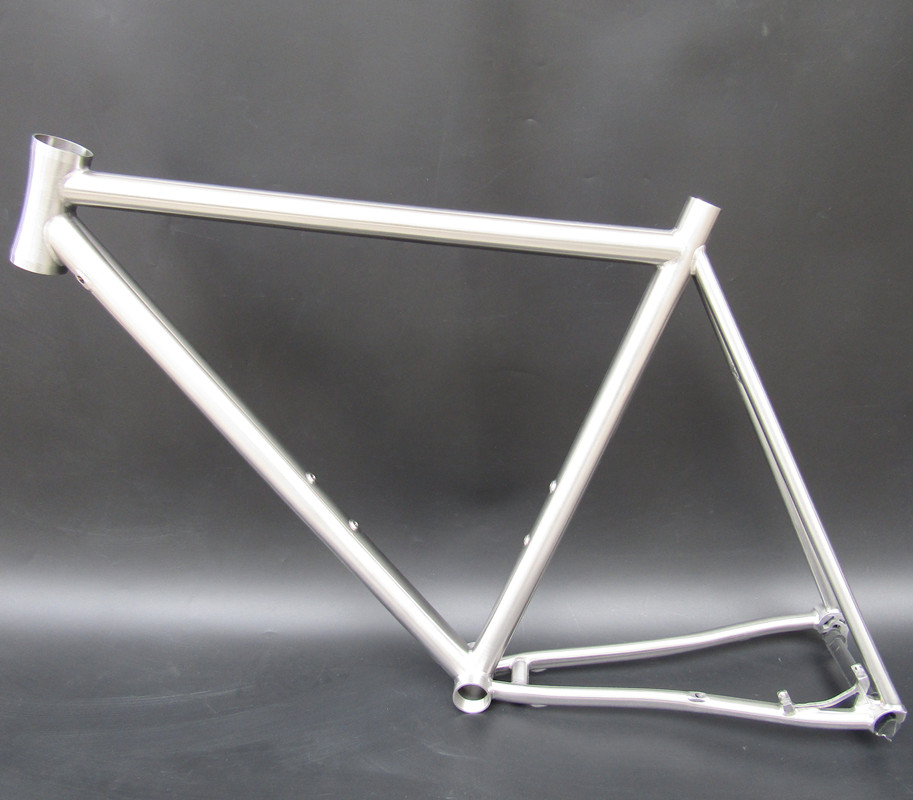 Titanium alloy road frame front and rear all-internal routing road 44 head built-in disc brake rack Mountaineering bike rack