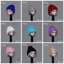 Spot cdtoys 1 6 female soldier human model accessories cd019 12 inch doll knitted wool hat trend