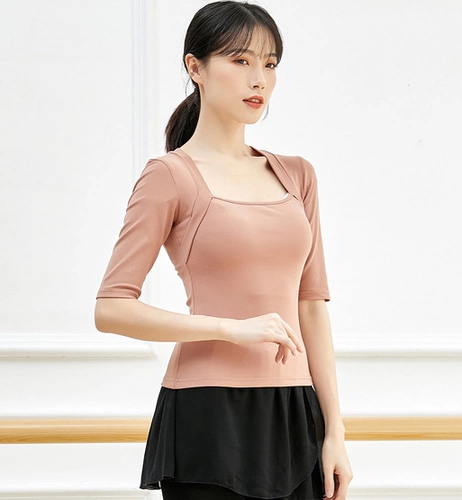 Современный новый кирпичный кирпичный красный рукав женский топ для живота