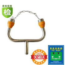 Wall 304 stainless steel eye washer nozzle double mouth dust cover composite vertical spray eye washer accessories simple