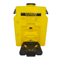 Portable eye washer Simple double-port mobile emergency eye washing spray plastic 53L wall-mounted eye washer factory inspection