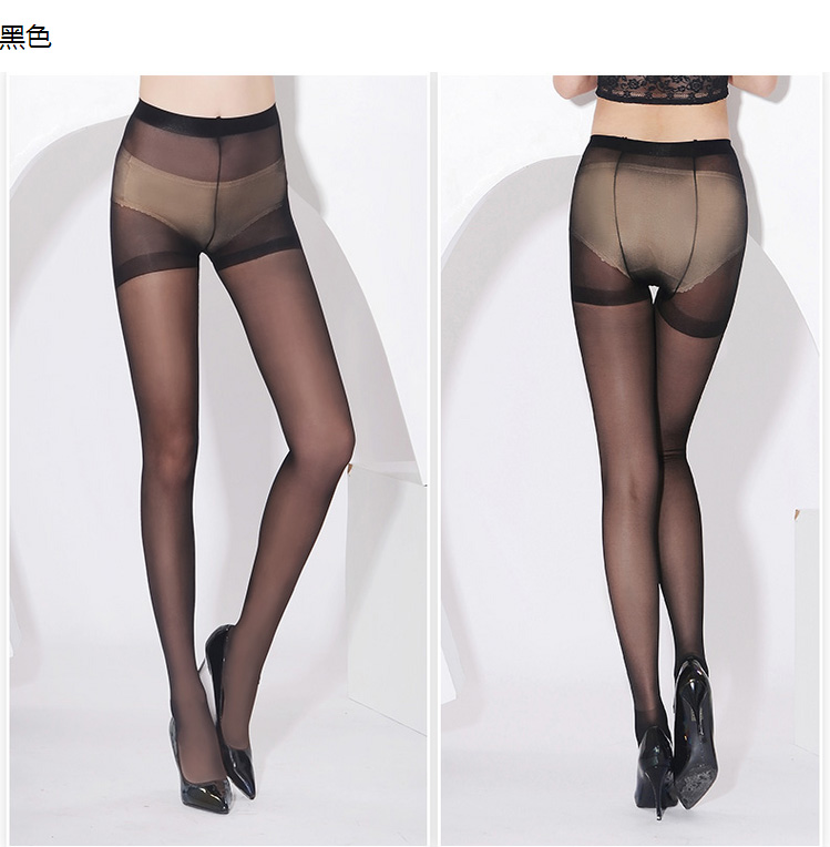 5D vớ tinh thể siêu mỏng mô hình không móc lụa trong suốt vớ nữ cảm giác pantyhose liền mạch chân gầy mùa xuân và mùa hè vớ thủy tinh