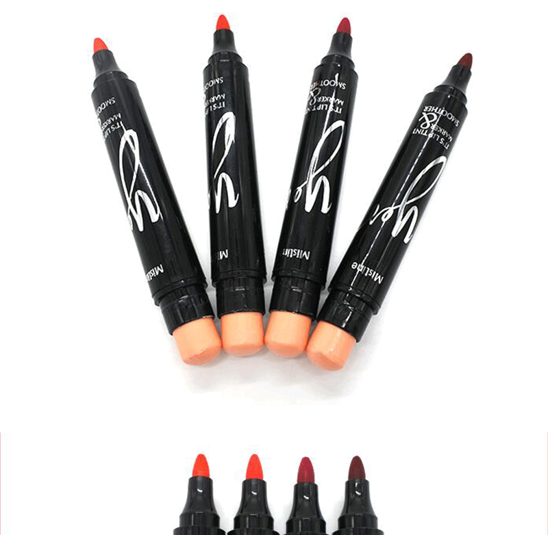 Bi-a chị Thái Lan xác thực có sương mù Variety Marker Đôi đầu nhuộm môi bút không dính không tẩy - Bút chì môi / môi lót hộp son bút chì 3ce	
