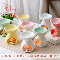 Large capacity ceramic candle aroma furnace essential oil aroma lamp beauty salon bedroom Anti-Sleep-Sleep-Smoking oven