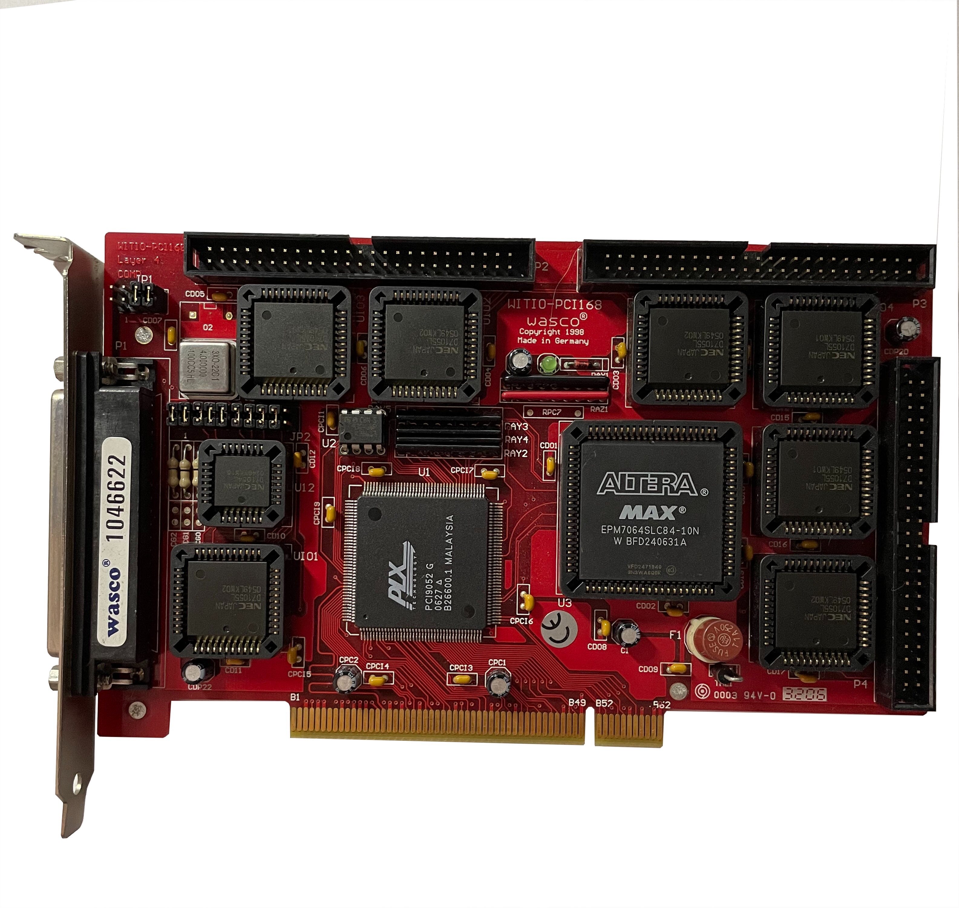 German original WASCO WITIO PCI168 industrial equipment communication card in kind photographed new spot