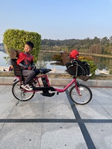 Japanese bicycle originally loaded with imported 20-inch liquid crystal watchmother's helper car can carry two Baowang Red BMW cars