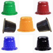 60 pieces of coffee empty capsule containing 60 sealing stickers compatible with Nestle nespresso wanted to fill plastic capsule shell