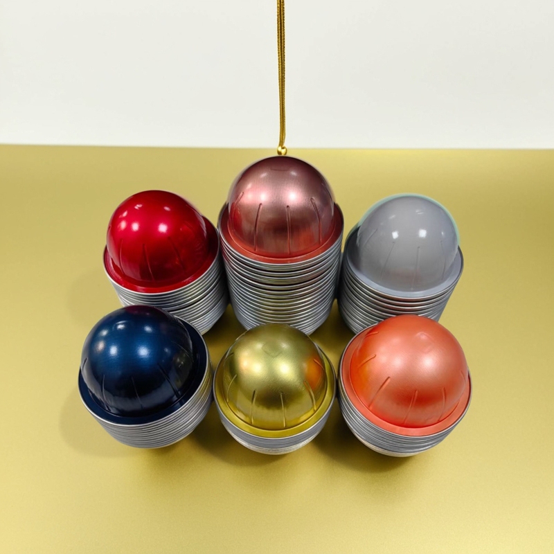 Compatible with Nespresso/Delonghi Env Nescafe Capsule Coffee Machine Aluminum Cup Barcode Recognition Heat Sealing Film