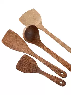 Domiran chicken wing spatula frying spatula Rice spatula Household solid wood spoon non-stick pan Special cooking spatula Kitchenware