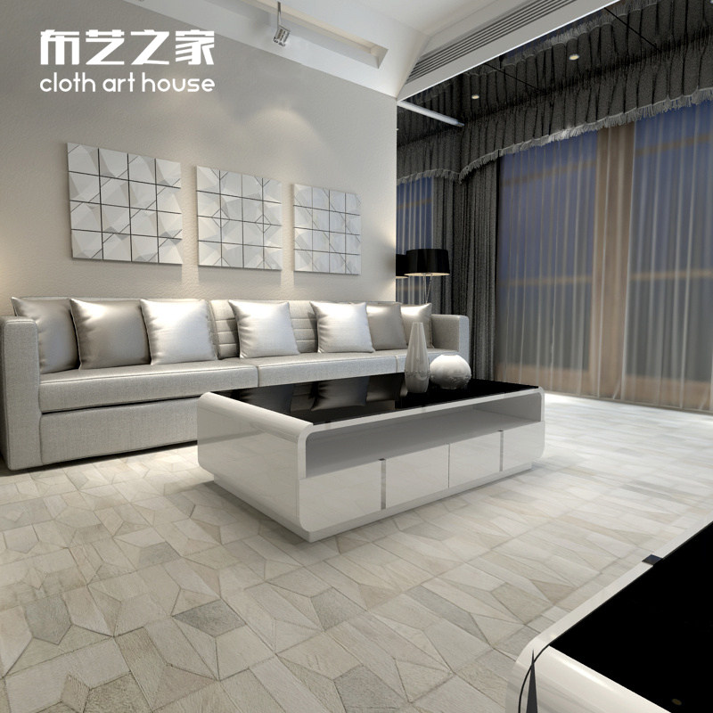 Creative paint coffee table simple modern white small apartment TV cabinet coffee table combination free retractable living room tea table