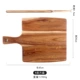 Khay đựng bánh pizza bằng gỗ Đĩa cài đặt kiểu Nhật Bản dao kéo khay đựng bánh pizza bằng gỗ Đĩa chất lượng cao bằng gỗ có tay cầm đĩa phẳng bằng gỗ - Đồ ăn tối