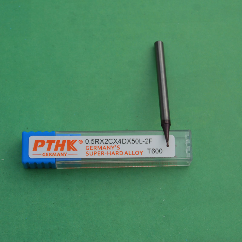 Trail Tungsten Steel Milling Cutter PTHK60 Degree Coating High Hardness Numerical Control Cutter 0 5RX2CX50LX4DX2F Ball Cutter