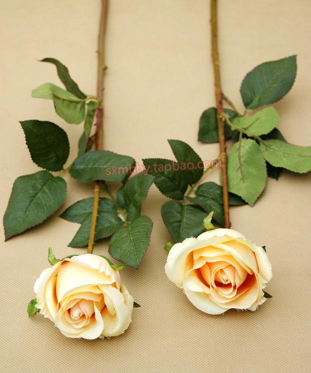 Mô phỏng cao hoa hồng đơn hoa hồng cao cấp nhân tạo nụ hoa giả hoa hồng mô phỏng đơn - Hoa nhân tạo / Cây / Trái cây hoa giả trang trí