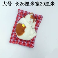 Большой спящий кот желтый блок